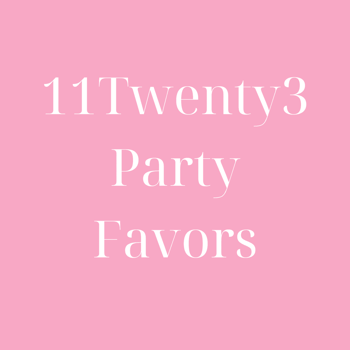 11Twenty3 Party Favors Collection - 11Twenty3