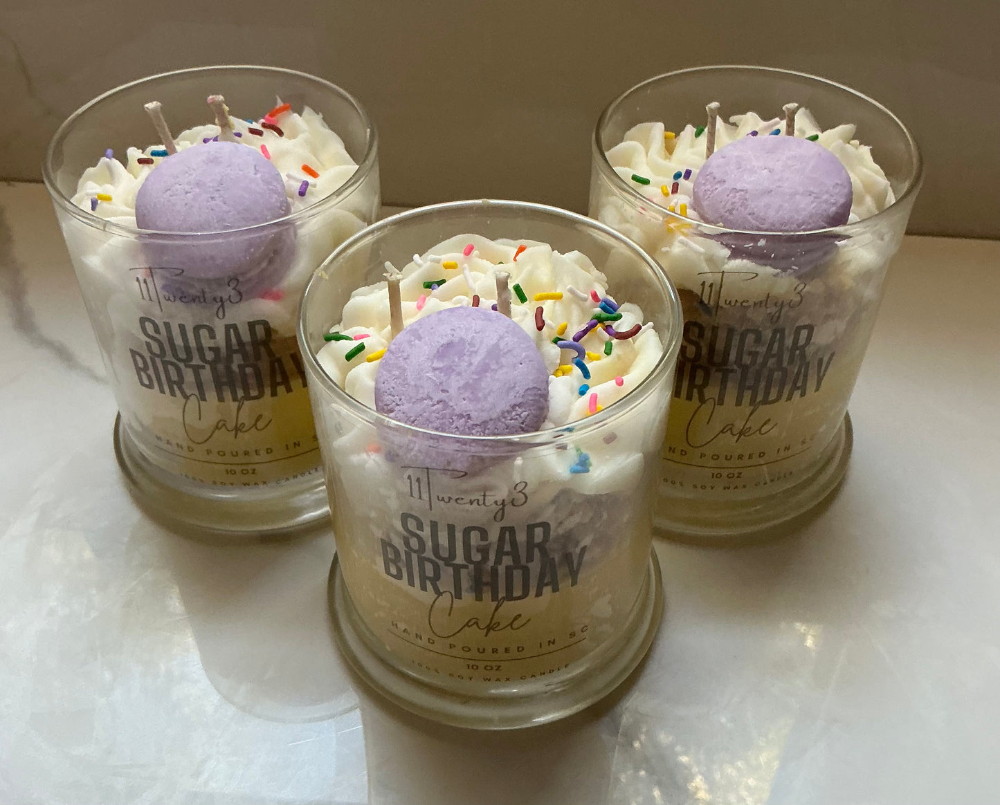 Sugar Birthday Candle 2 Wick