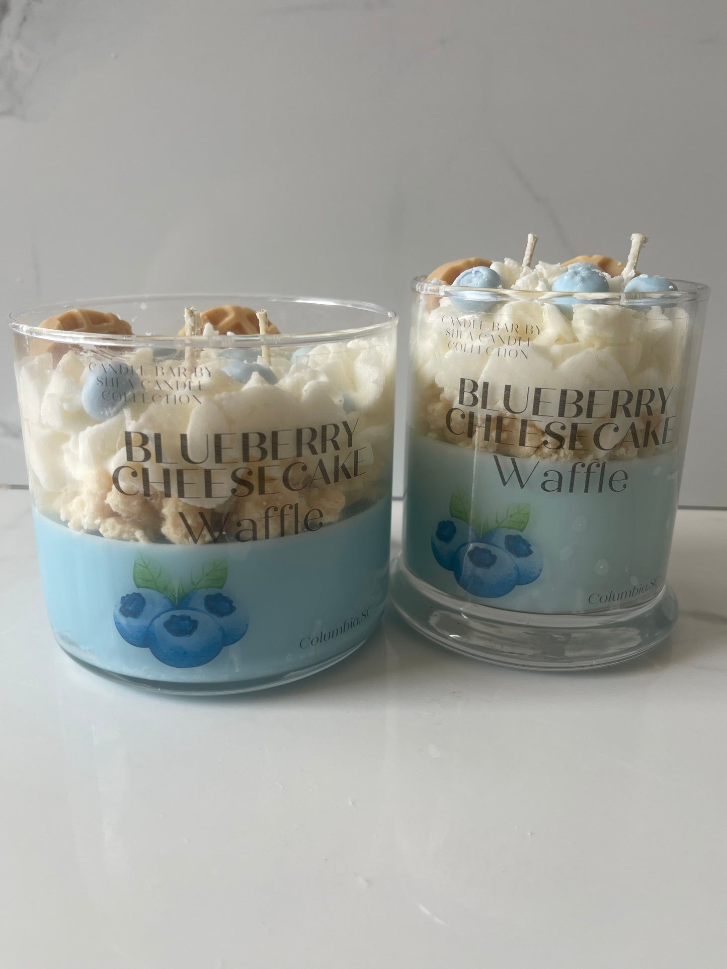 Blueberry Cheesecake Dessert Candle 3 Wick