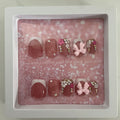 Short Pink Press on Nails