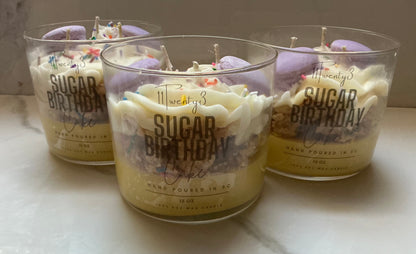 Sugar Birthday Candle 3 Wick