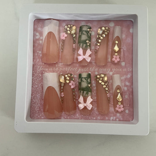 Money Nails Press on Nails