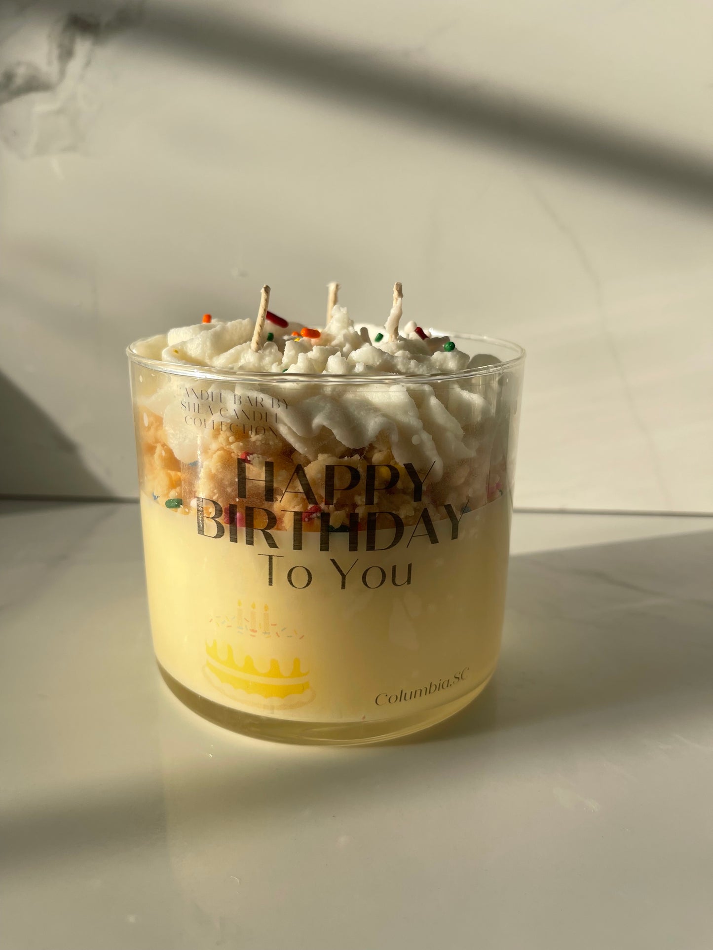 Happy Birthday Candle 3 Wick