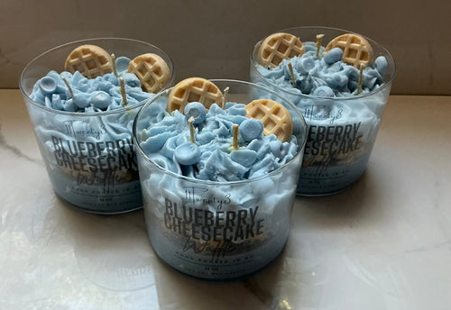 Blueberry Cheesecake Dessert Candle 3 Wick