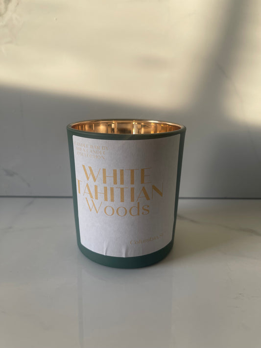 White Tahitian Woods Candle