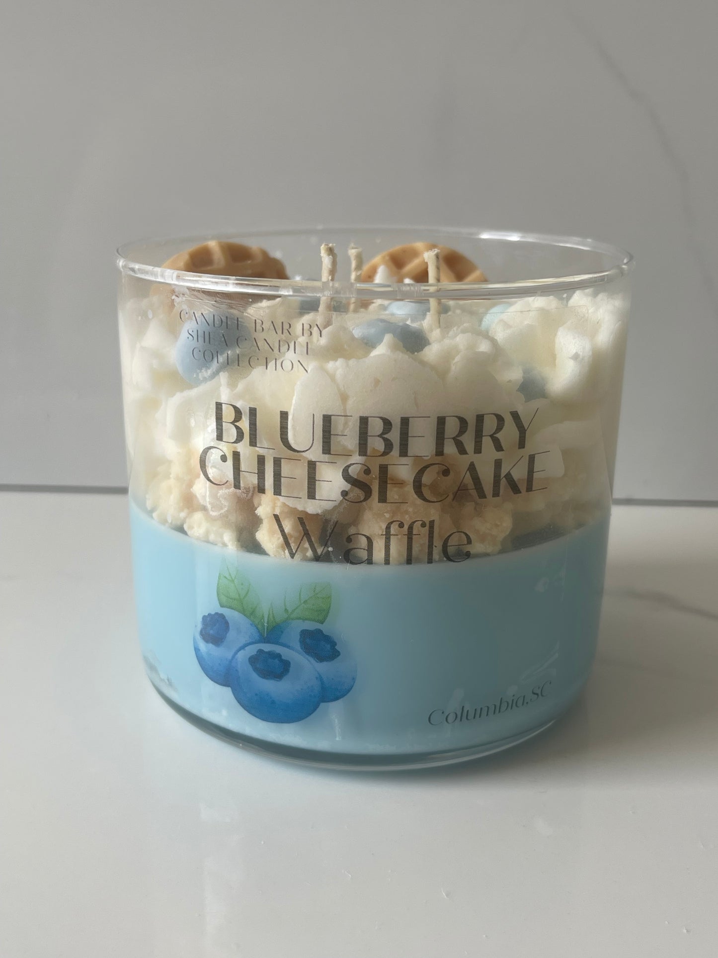 Blueberry Cheesecake Dessert Candle 3 Wick