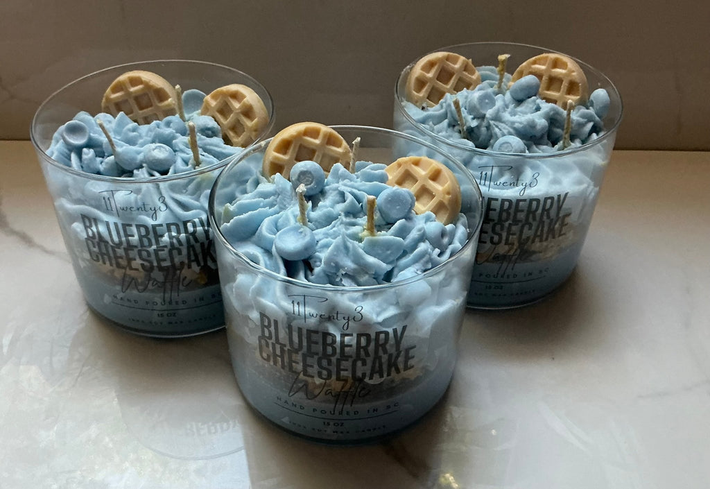 Blueberry Cheesecake Dessert Candle 3 Wick - 11Twenty3