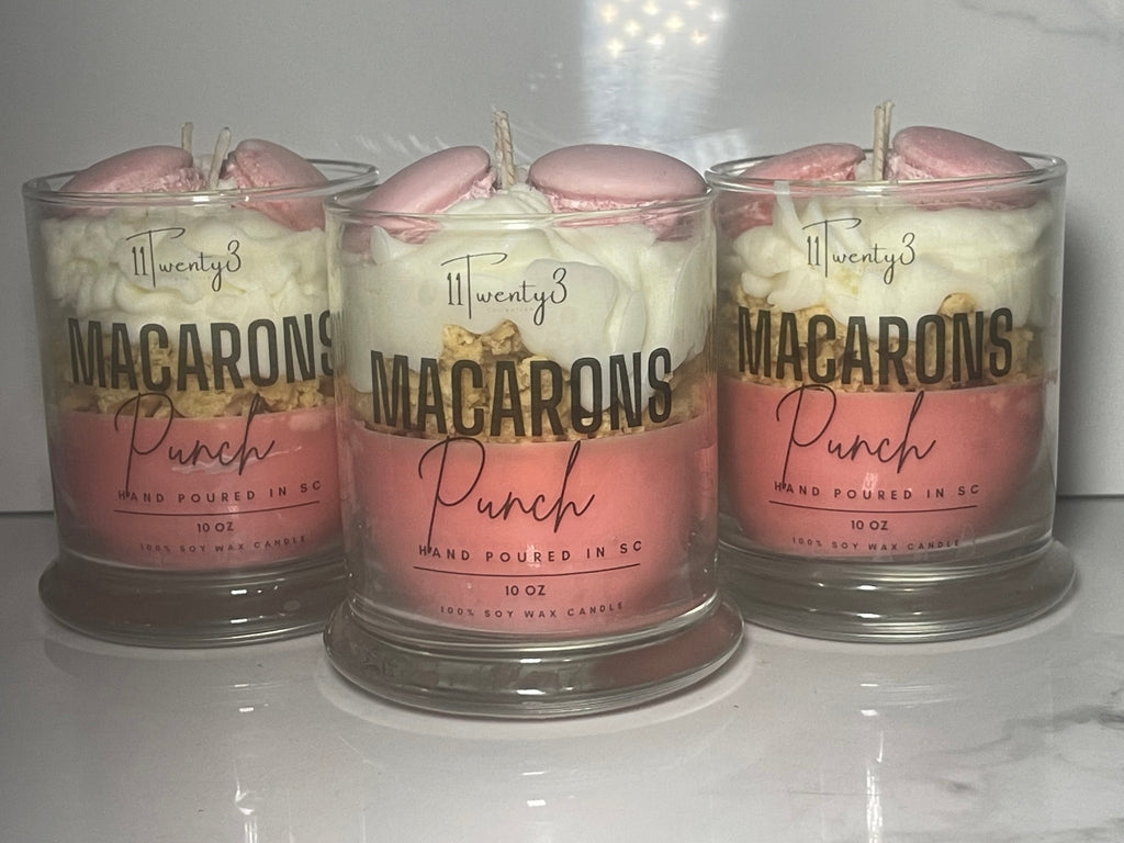 Macarons Punch Candle - 11Twenty3