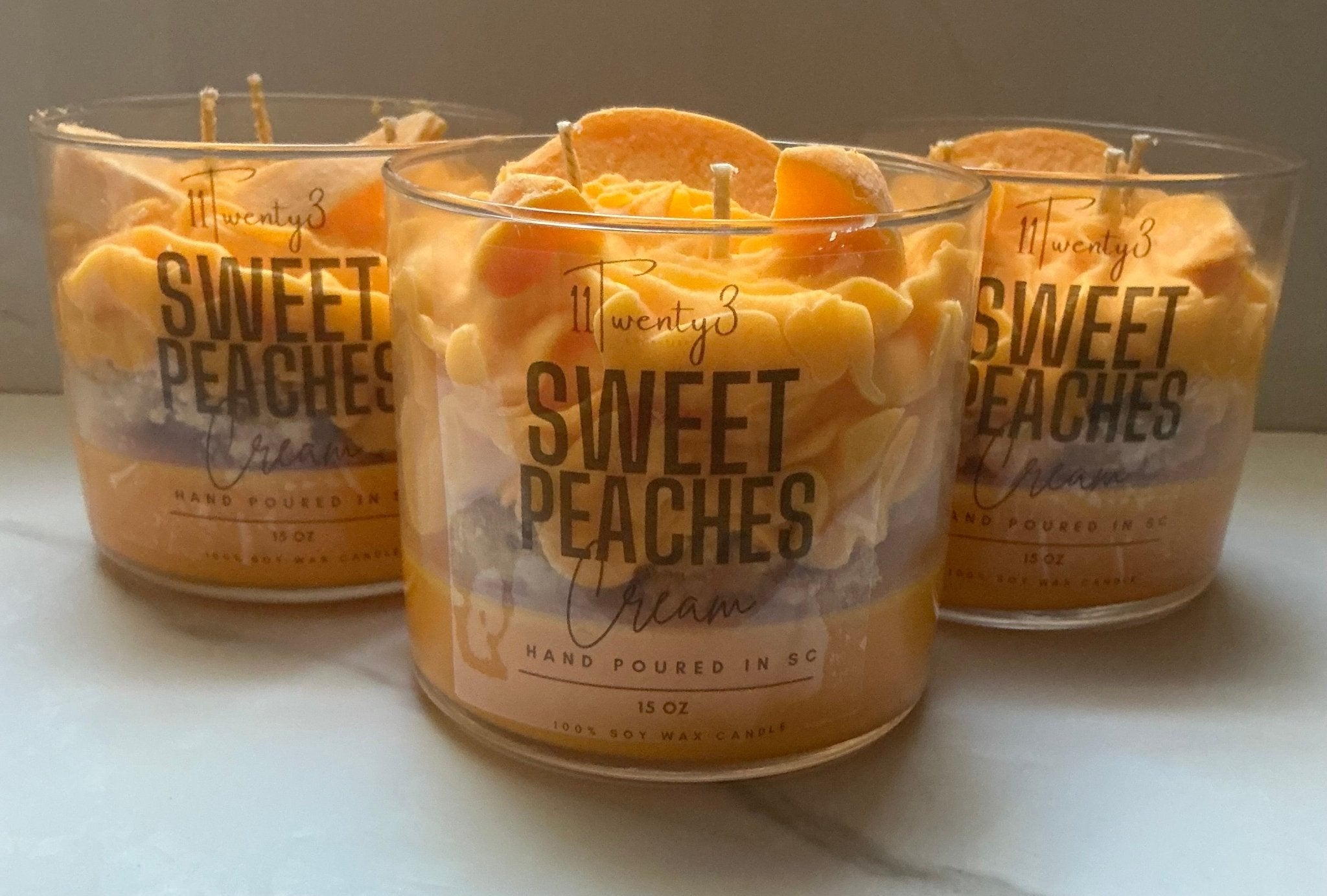 Sweet Peaches Cream Candle - 11Twenty3