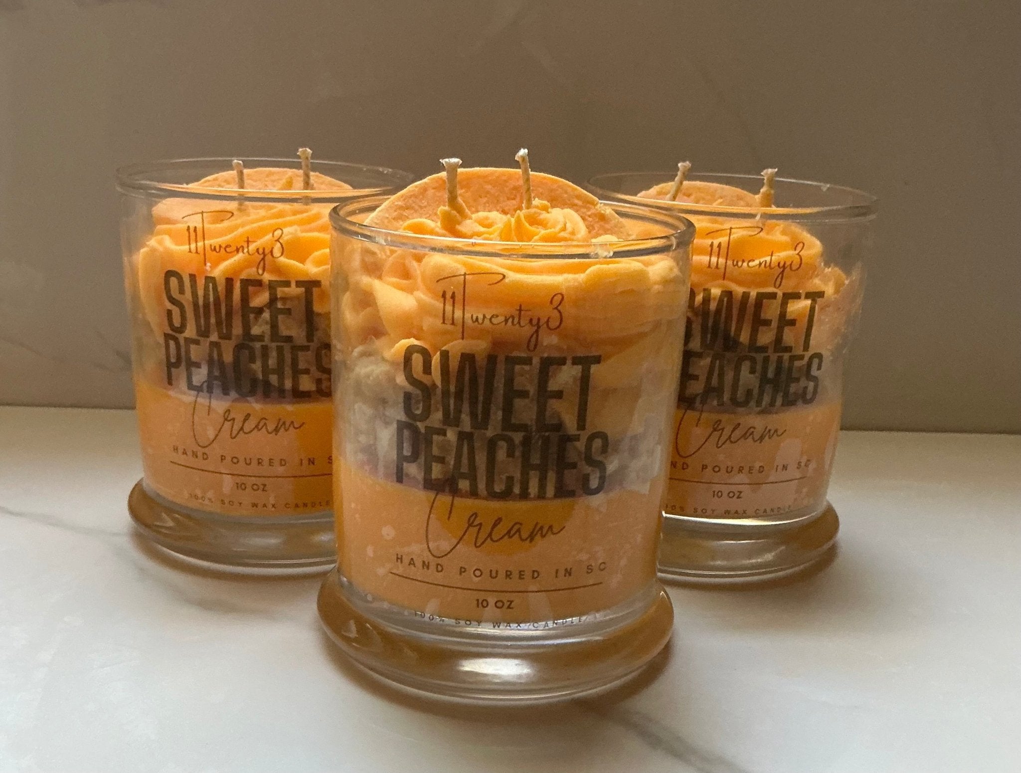 Sweet Peaches Cream Candle - 11Twenty3